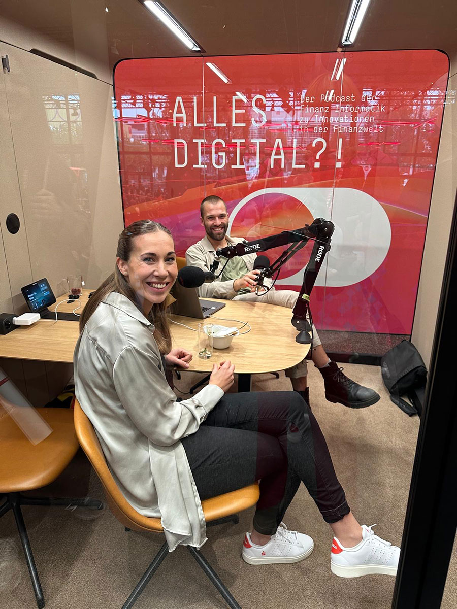 Podcast Aufnahme Alles digital? mit Svenja